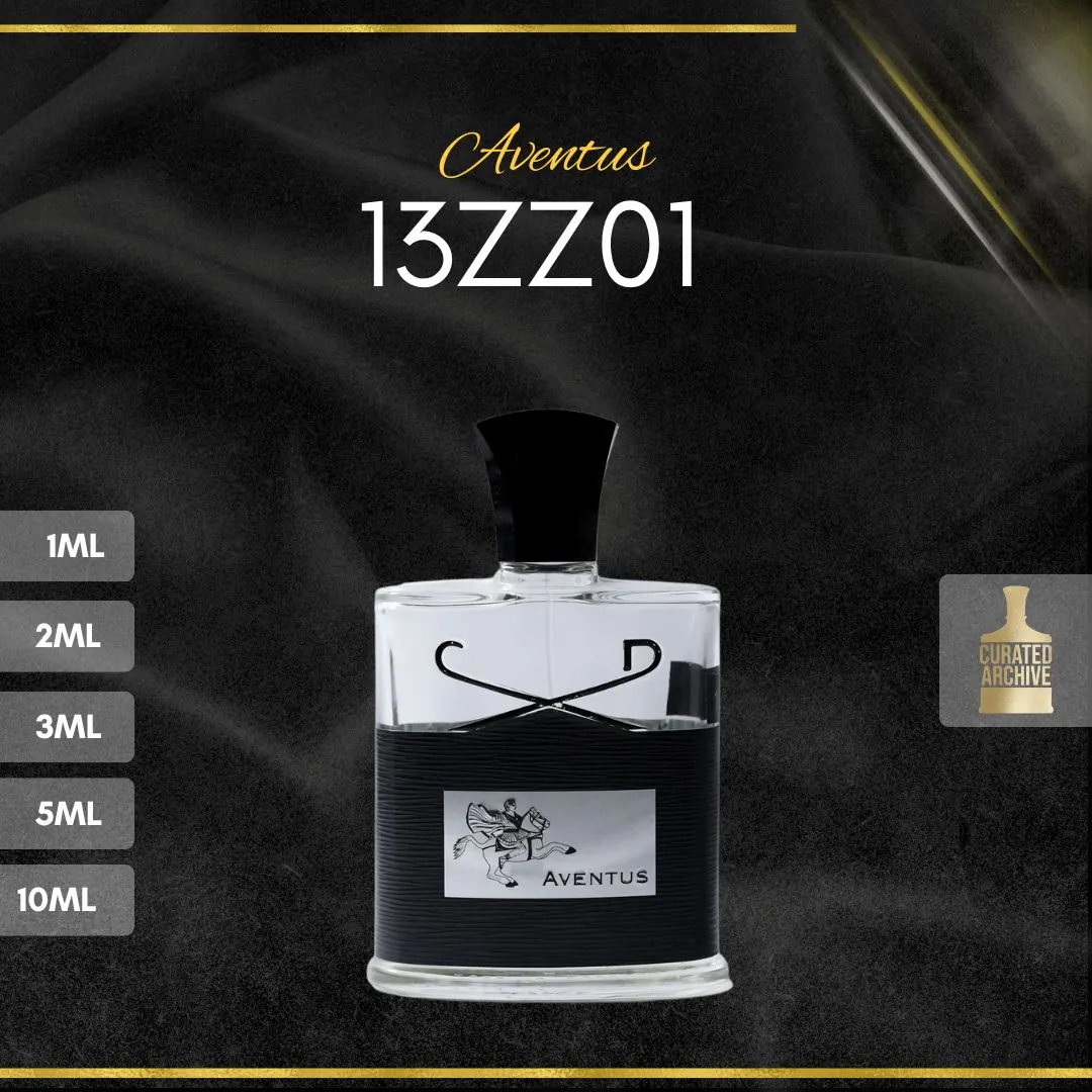 Creed Aventus 13ZZ01 fragrance bottle, decants from 1ml to 10ml