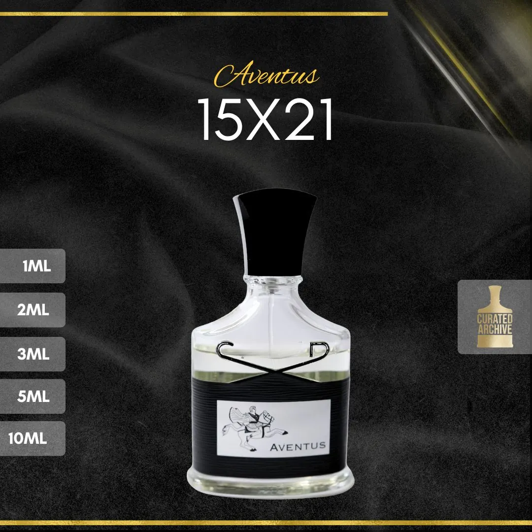 Creed Aventus 15X21 fragrance bottle, decants from 1ml to 10ml