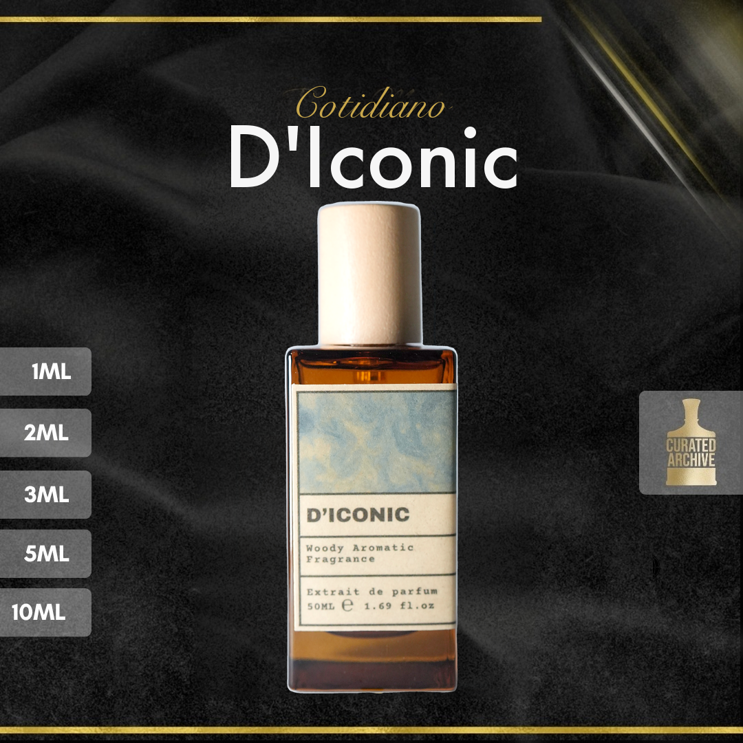 Cotidiano D'Iconic (Reformulated) fragrance bottle, decants from 1ml to 10ml
