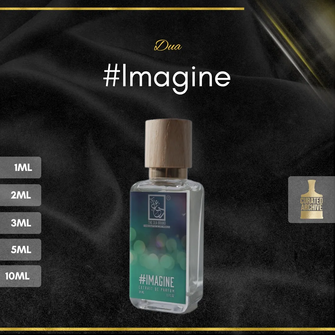 Dua #Imagine fragrance bottle, decants from 1ml to 10ml
