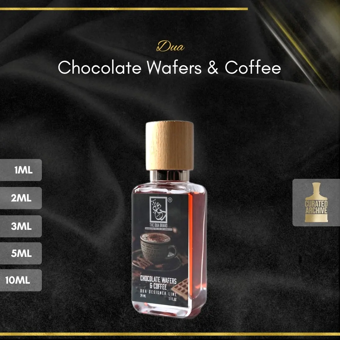 Dua Chocolate Wafers & Coffee fragrance bottle, decants from 1ml to 10ml