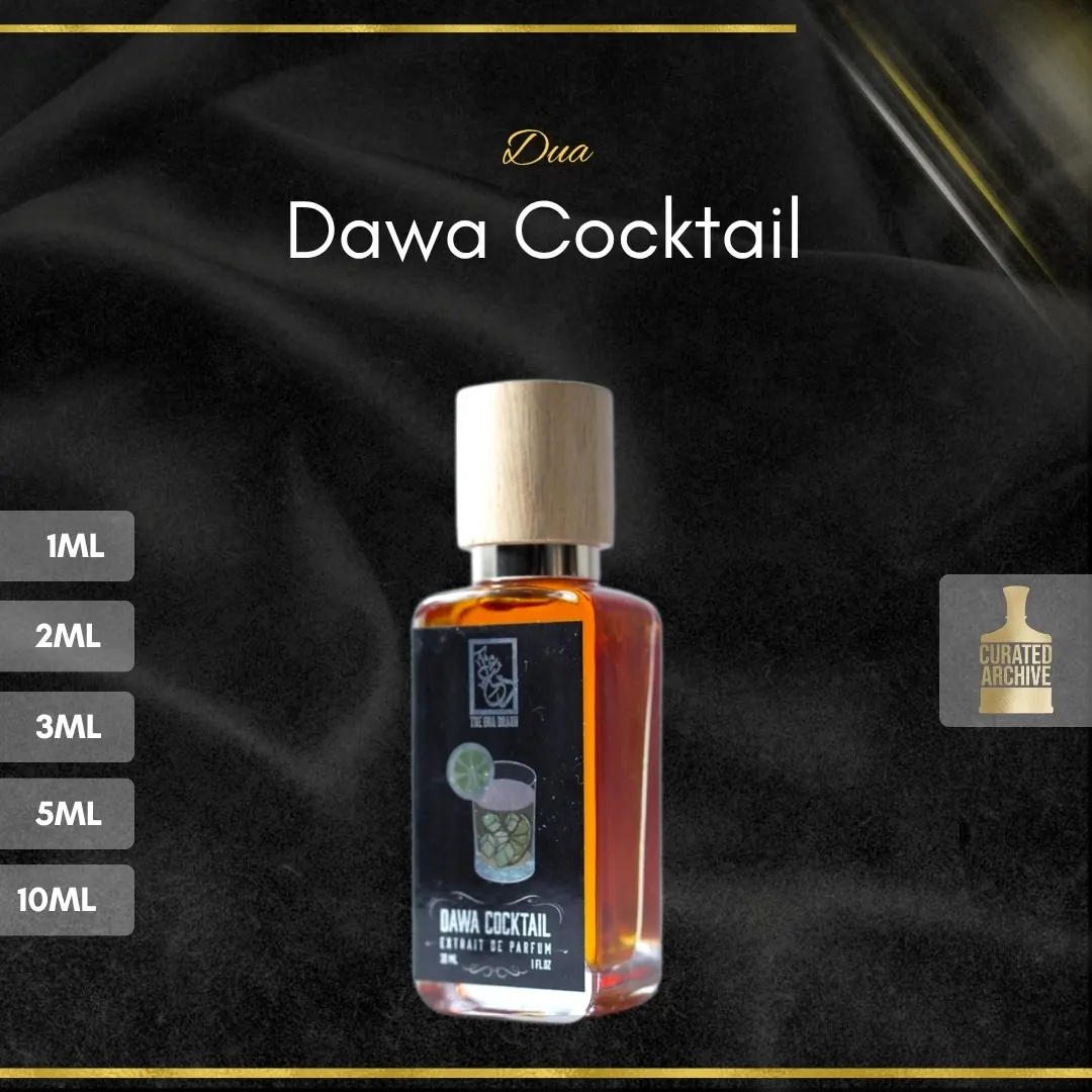Dua Dawa Cocktail fragrance bottle, decants from 1ml to 10ml