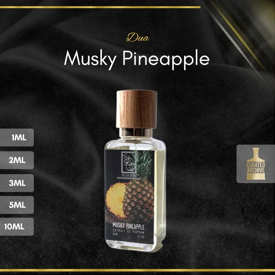 Dua Musky Pineapple fragrance bottle, decants from 1ml to 10ml