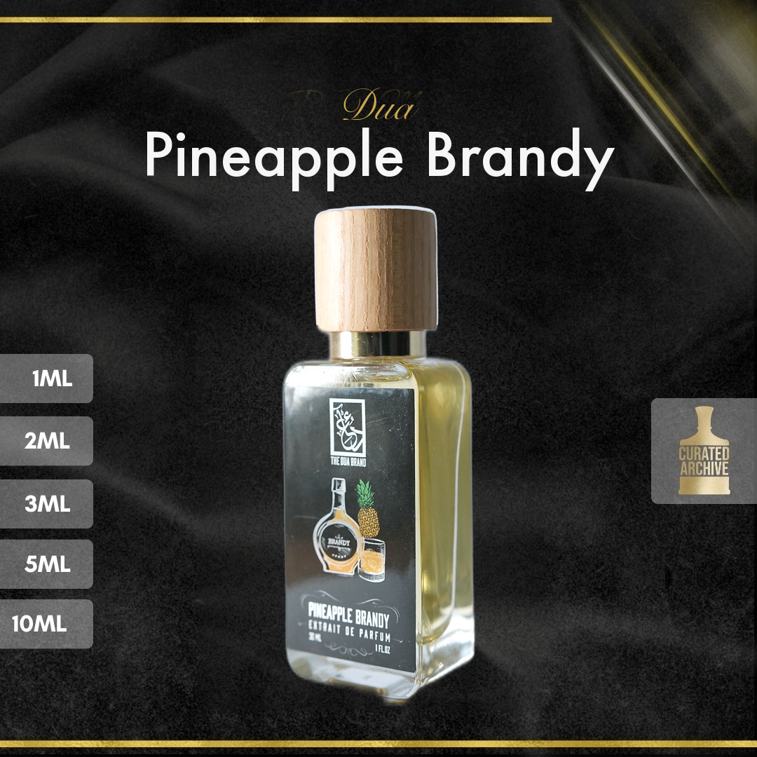 Dua Pineapple Brandy fragrance bottle, decants from 1ml to 10ml