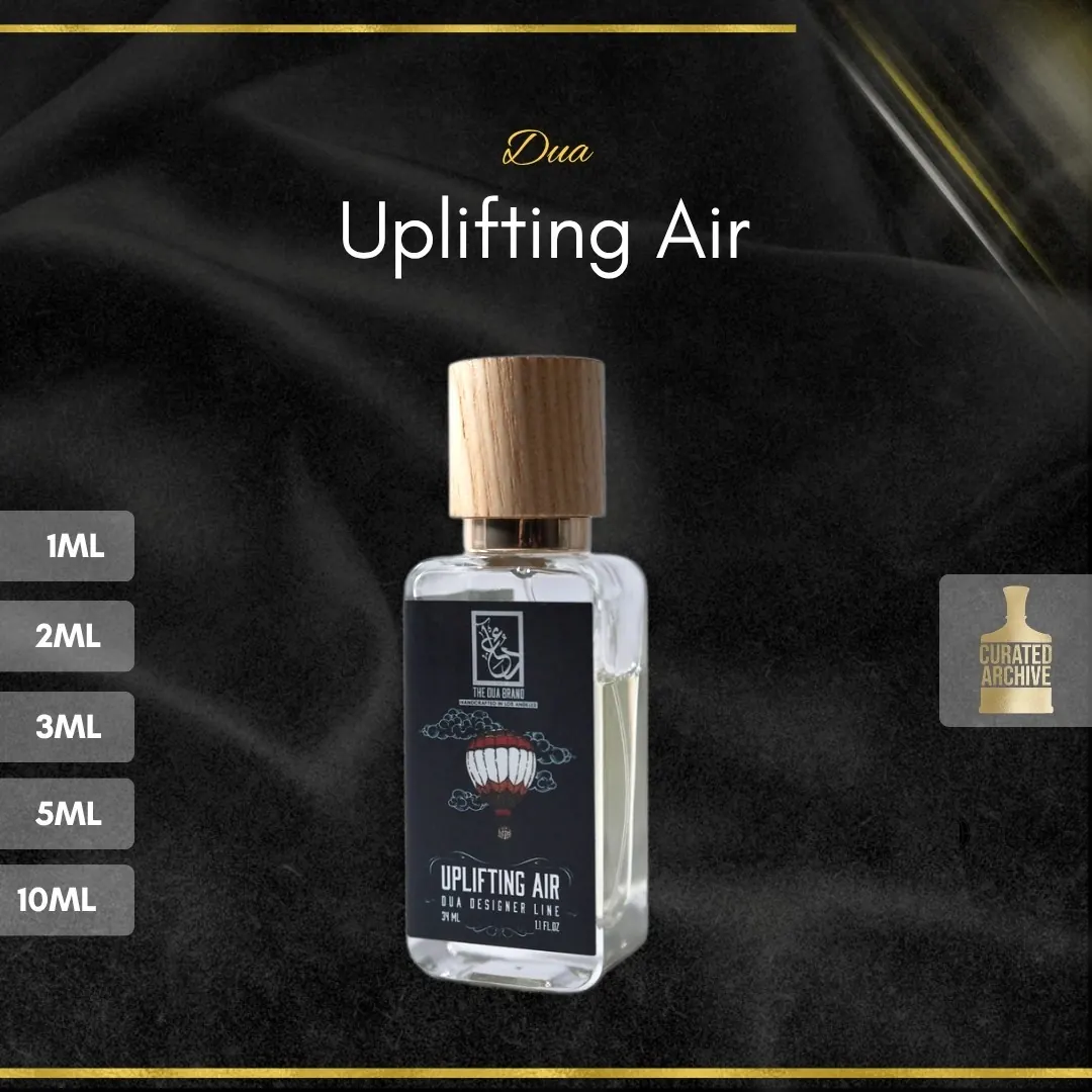 Dua Uplifting Air fragrance bottle, decants from 1ml to 10ml