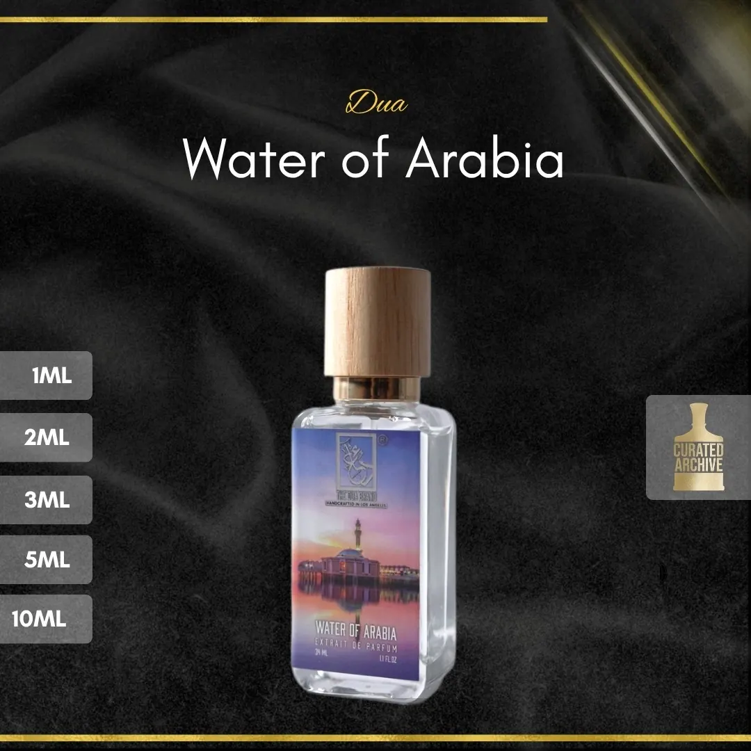 Dua Water of Arabia fragrance bottle, decants from 1ml to 10ml