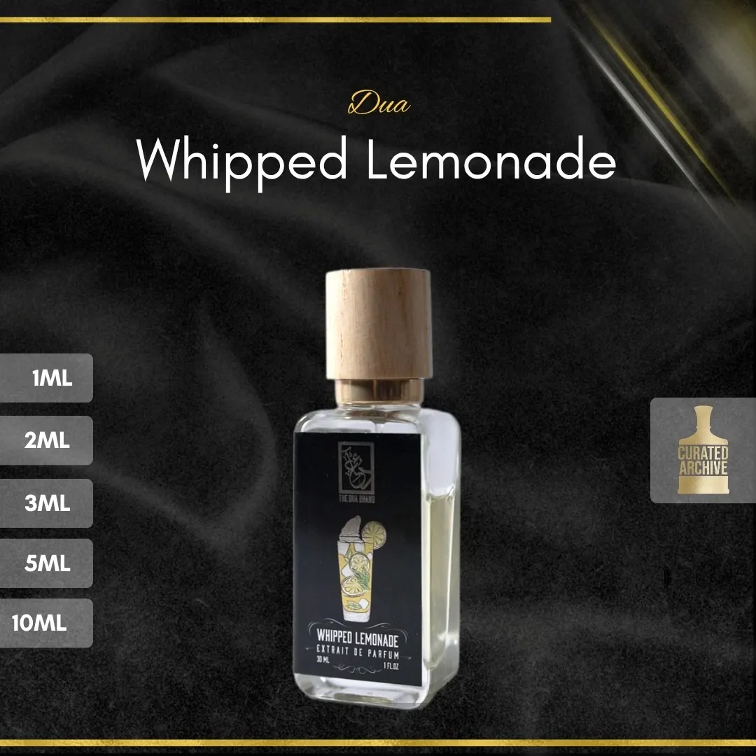 Dua Whipped Lemonade fragrance bottle, decants from 1ml to 10ml