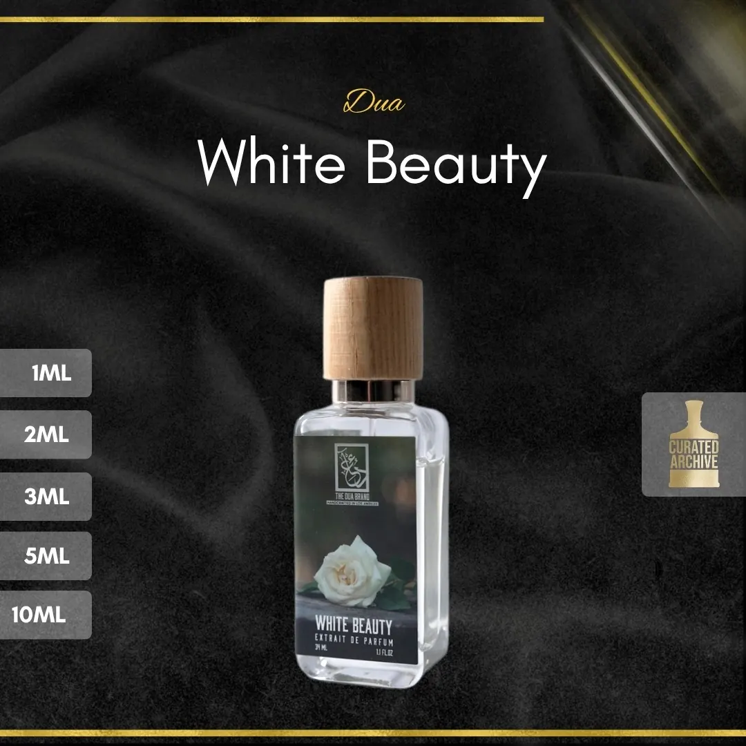 Dua White Beauty fragrance bottle, decants from 1ml to 10ml