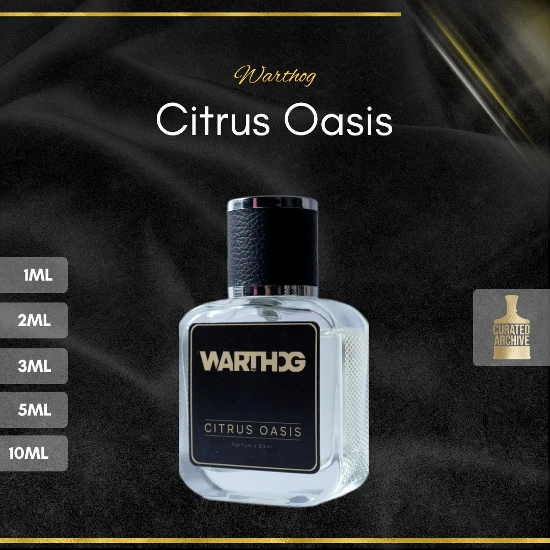 Warthog Citrus Oasis fragrance bottle, decants from 1ml to 10ml
