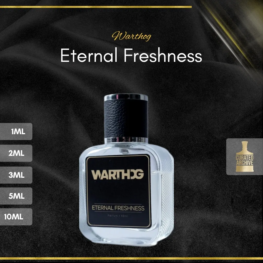 Warthog Eternal Freshness fragrance bottle, decants from 1ml to 10ml