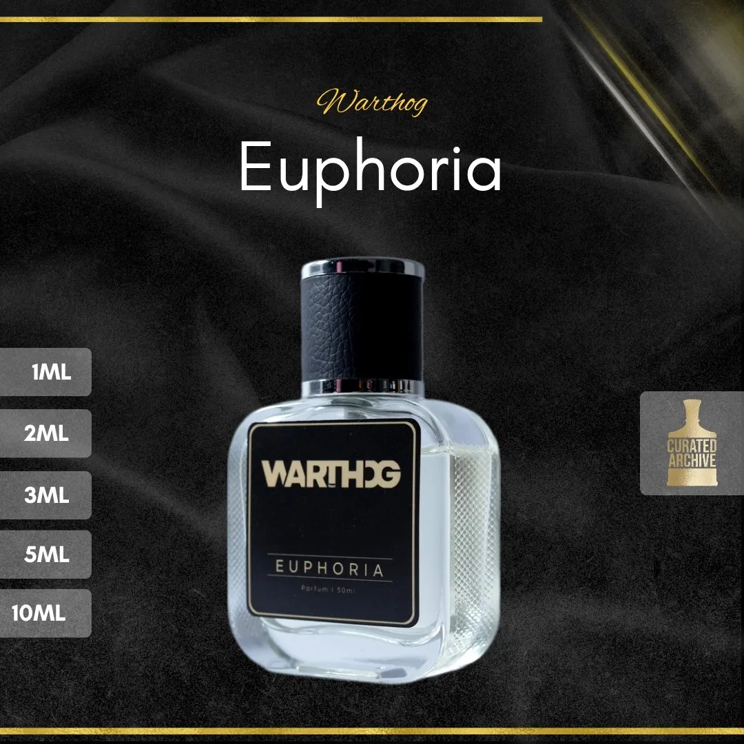 Warthog Euphoria fragrance bottle, decants from 1ml to 10ml