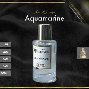 Aquamarine fragrance bottle, decants from 1ml to 10ml