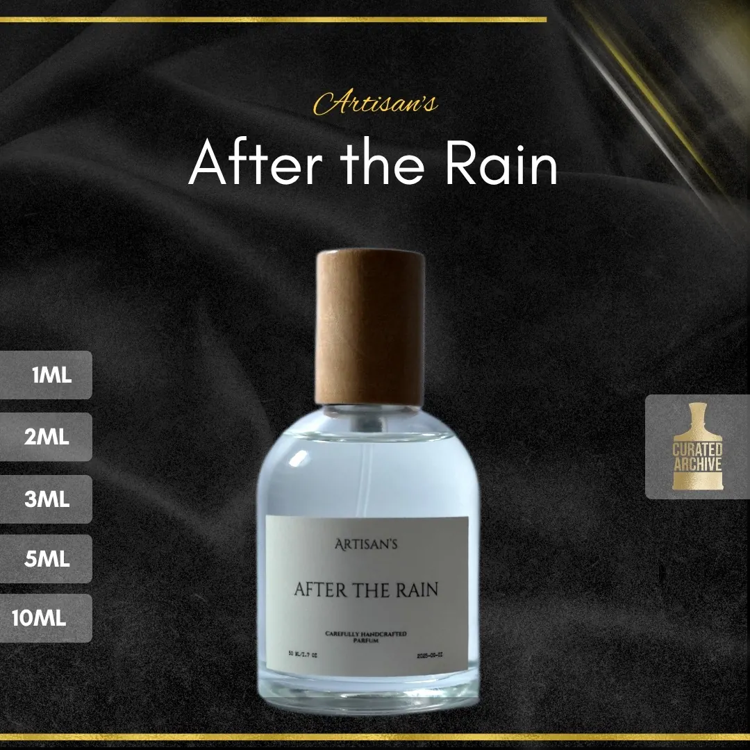Artisan's After the Rain fragrance bottle, decants from 1ml to 10ml