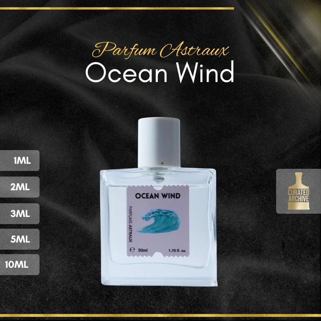 Parfums Astraux Ocean Wind fragrance bottle, decants from 1ml to 10ml