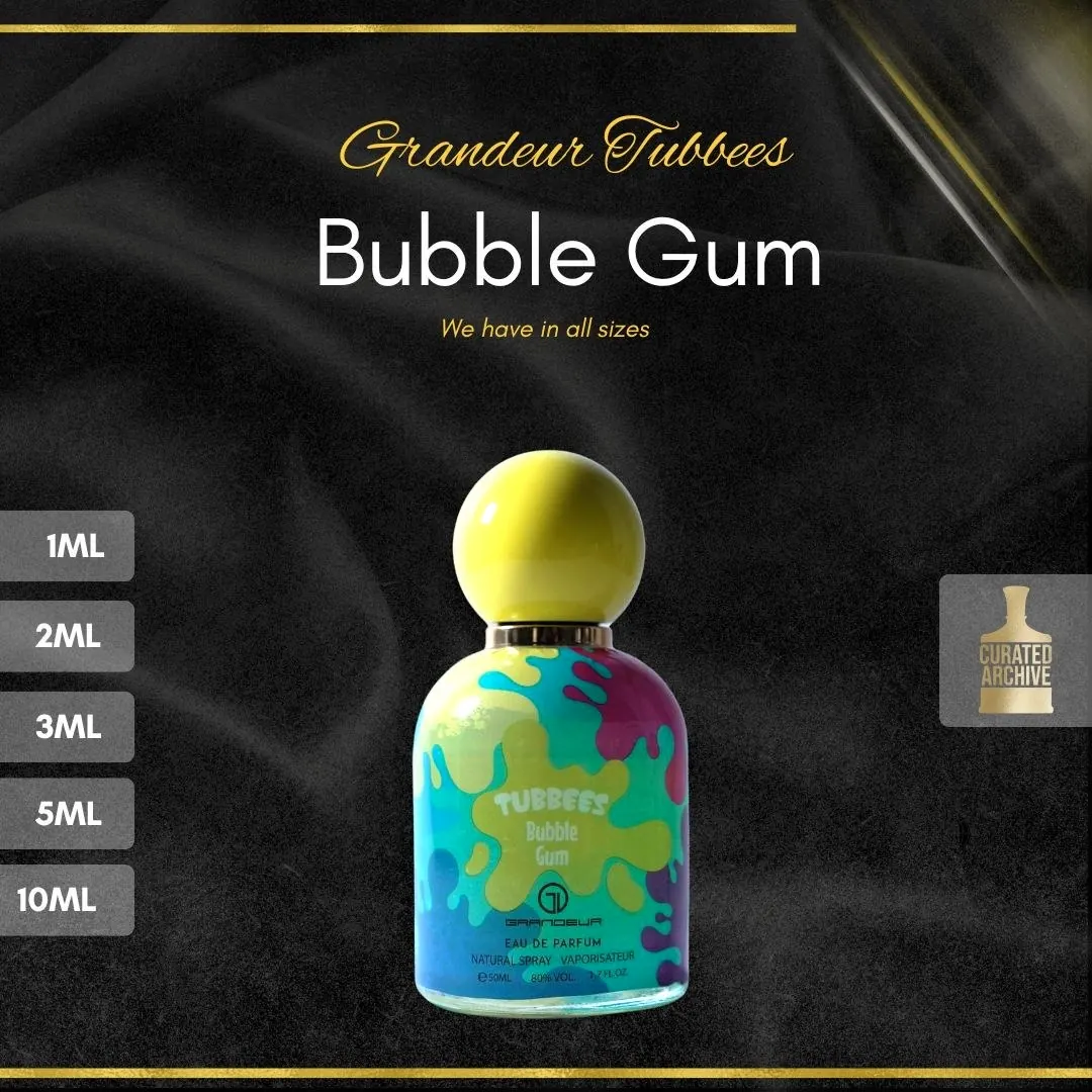 Tubbees Bubble Gum fragrance bottle, decants from 1ml to 10ml