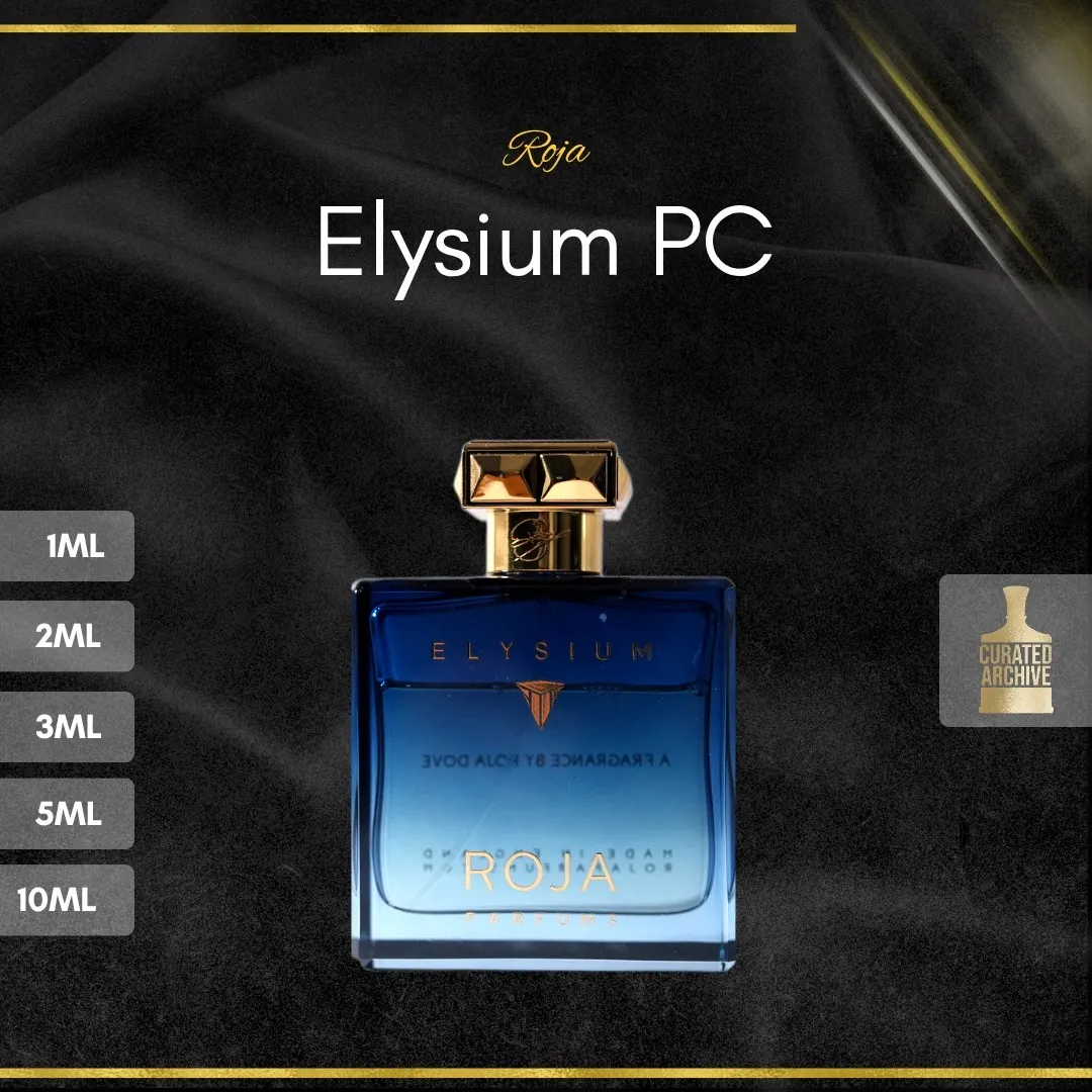 Elysium PC fragrance bottle, decants from 1ml to 10ml