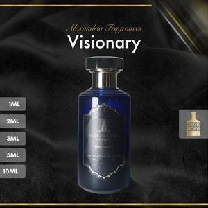 Visionary fragrance bottle, decants from 1ml to 10ml