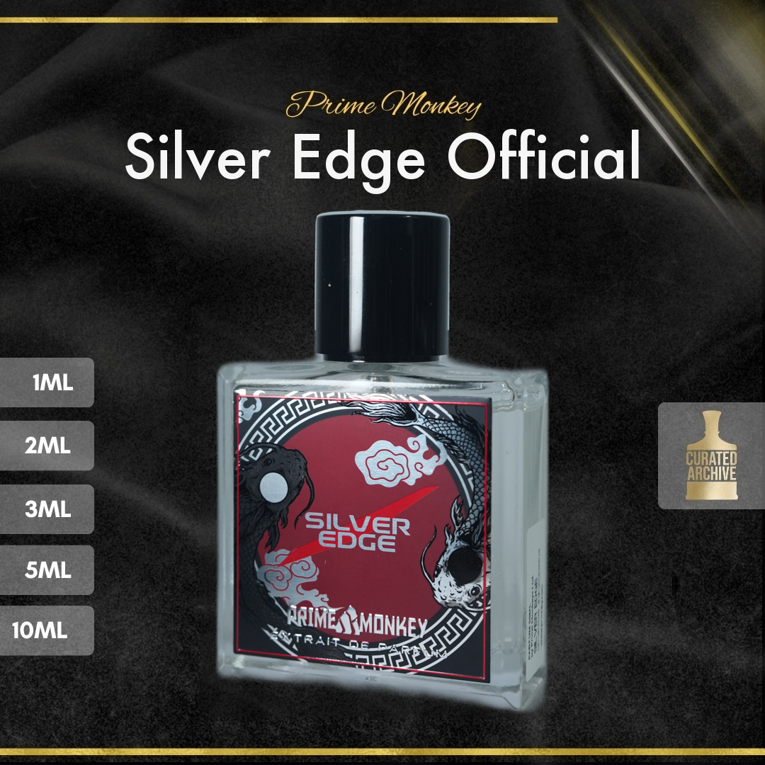 Prime Monkey Silver Edge Official fragrance bottle, decants from 1ml to 10ml