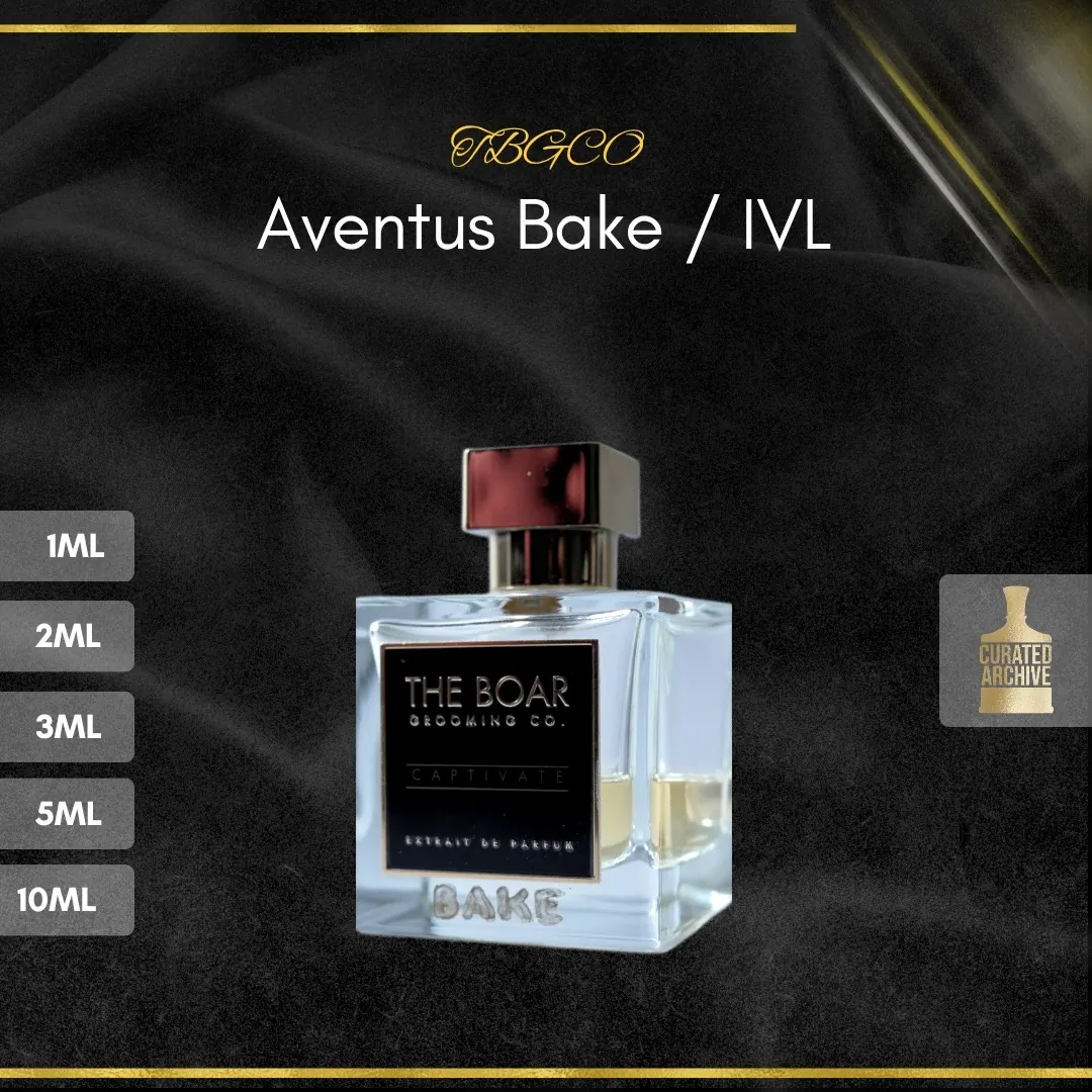 TBGCO Aventus Bake / IVL fragrance bottle, decants from 1ml to 10ml