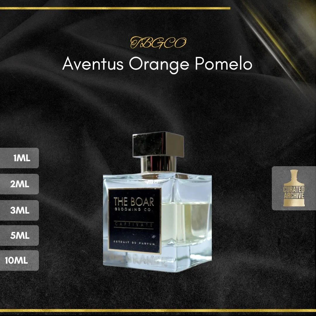 TBGCO Aventus Orange Pomelo fragrance bottle, decants from 1ml to 10ml