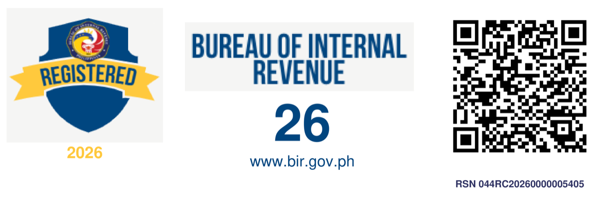BIR Registration Seal Badge 2026, RSN 044RC20260000005405